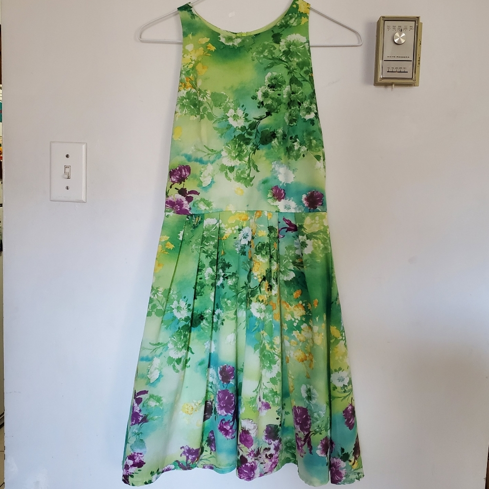 Green Floral Dress